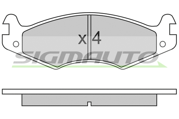 Brake Pad Set, disc brake (SPA459)