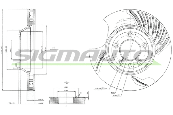 Brake Disc (DBB408VLS)