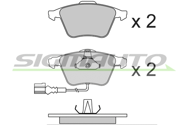 Brake Pad Set, disc brake (SPB741)