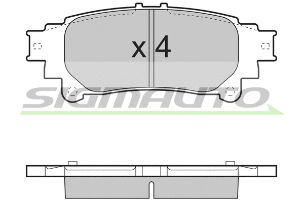 Brake Pad Set, disc brake (SPB482)