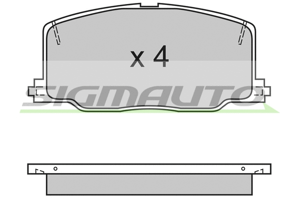 Brake Pad Set, disc brake (SPA411)