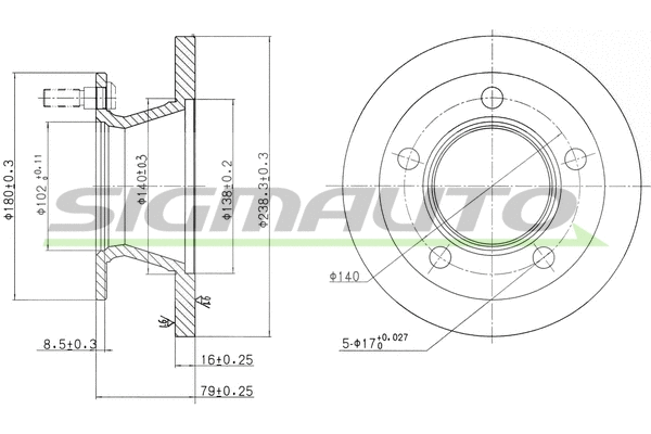 Brake Disc (DB0221S)