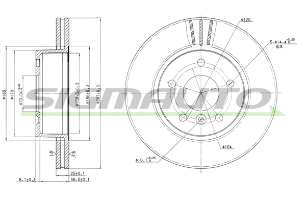 Brake Disc (DBA873V)