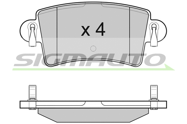 Brake Pad Set, disc brake (SPB074)