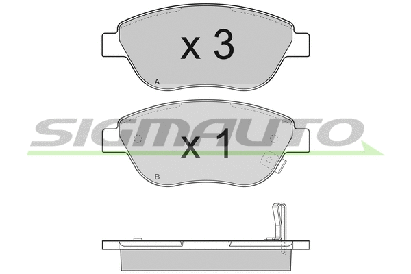 Brake Pad Set, disc brake (SPB295)