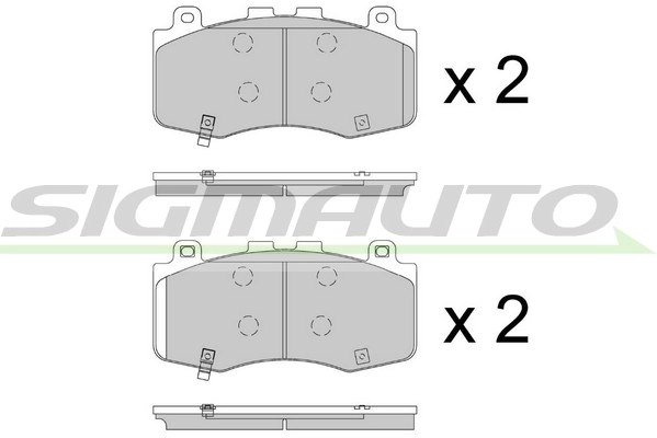 Brake Pad Set, disc brake (SPB898)