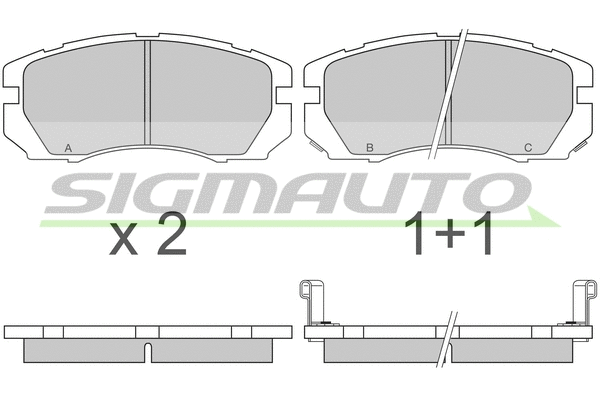 Brake Pad Set, disc brake (SPA663)