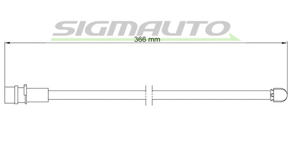 Warning Contact, brake pad wear (WI0554)