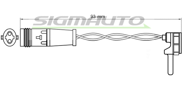 Warning Contact, brake pad wear (WI0724)