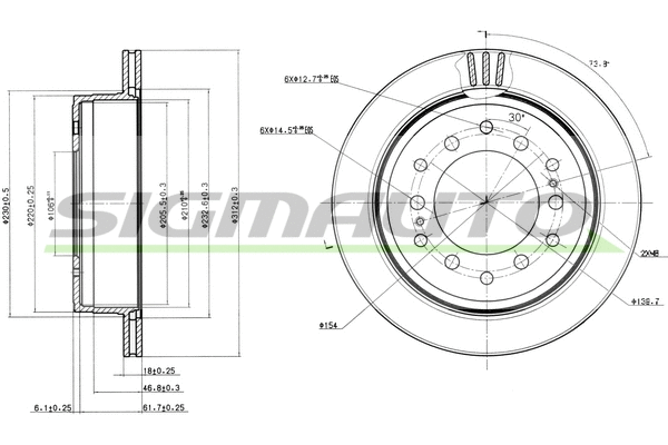 Brake Disc (DBB743V)