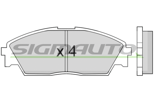 Brake Pad Set, disc brake (SPA350)