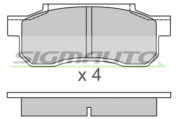Brake Pad Set, disc brake (SPA292)