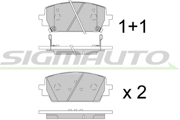 Brake Pad Set, disc brake (SPB910)