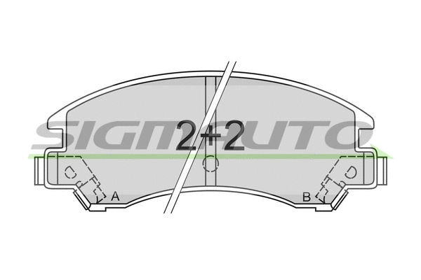 Brake Pad Set, disc brake (SPA358)