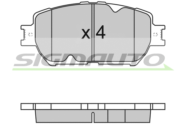 Brake Pad Set, disc brake (SPB126)