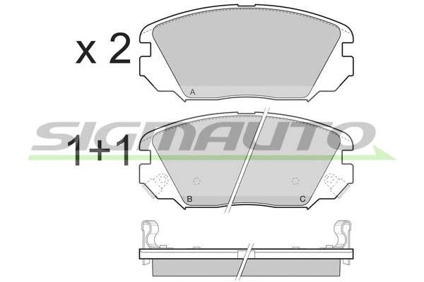 Brake Pad Set, disc brake (SPB401)