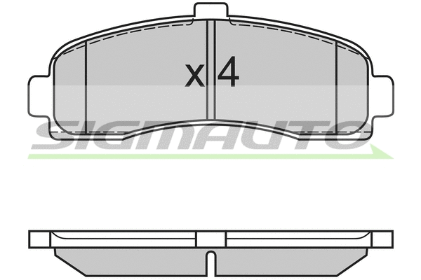 Brake Pad Set, disc brake (SPA563)
