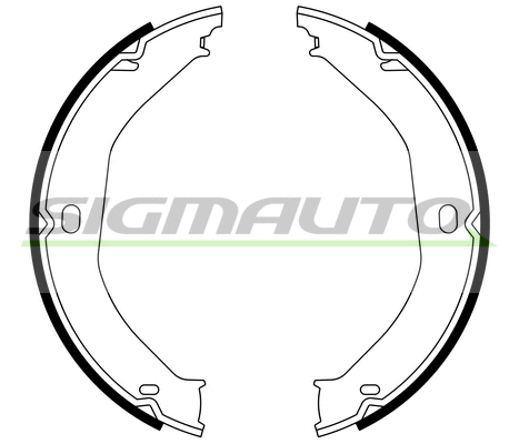 Brake Shoe Set, parking brake (SFD807)