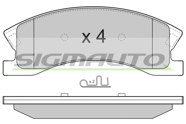 Brake Pad Set, disc brake (SPB269)