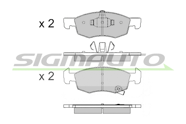 Brake Pad Set, disc brake (SPB646)