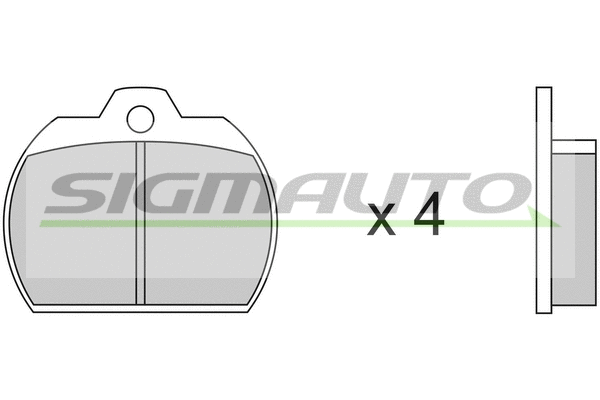 Brake Pad Set, disc brake (SPA083)