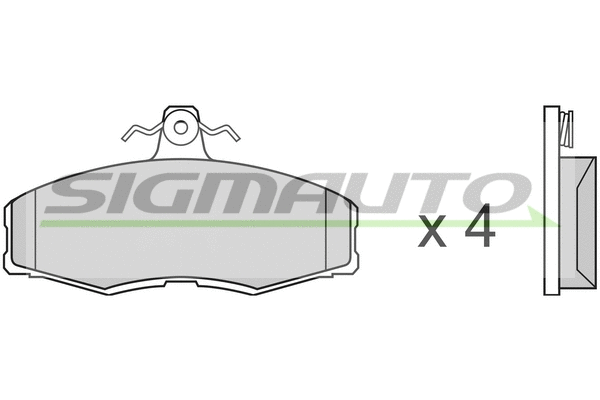 Brake Pad Set, disc brake (SPA208)
