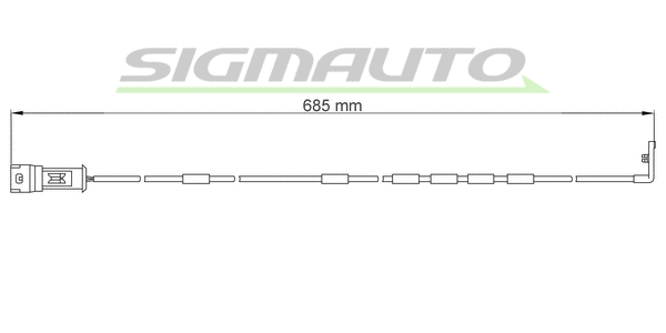 Warning Contact, brake pad wear (WI0558)