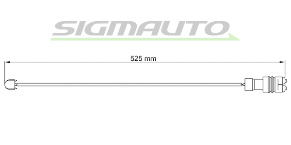 Warning Contact, brake pad wear (WI0561)