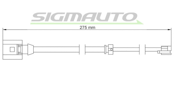 Warning Contact, brake pad wear (WI0754)