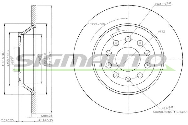 Brake Disc (DBB307S)