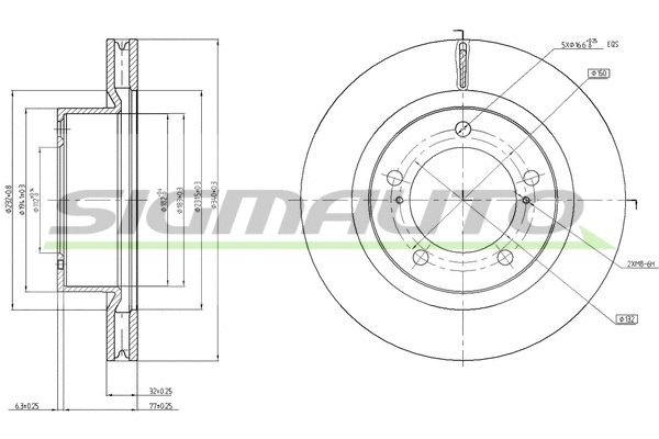 Brake Disc (DBB798V)