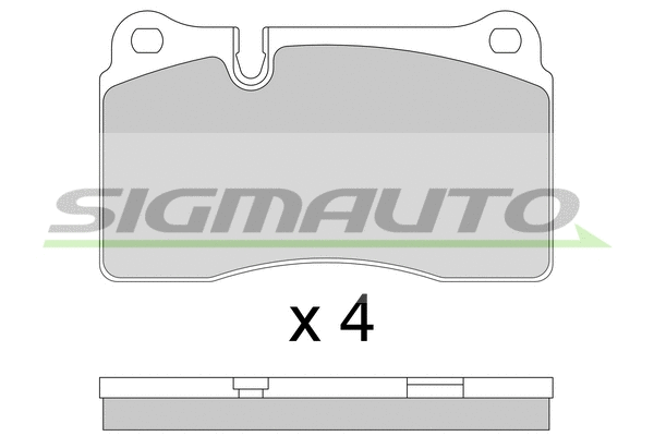 Brake Pad Set, disc brake (SPB815)