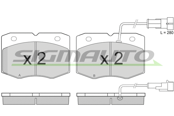 Brake Pad Set, disc brake (SPA949)