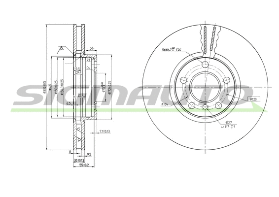 Brake Disc (DBB256V)