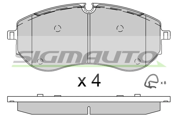 Brake Pad Set, disc brake (SPB926)