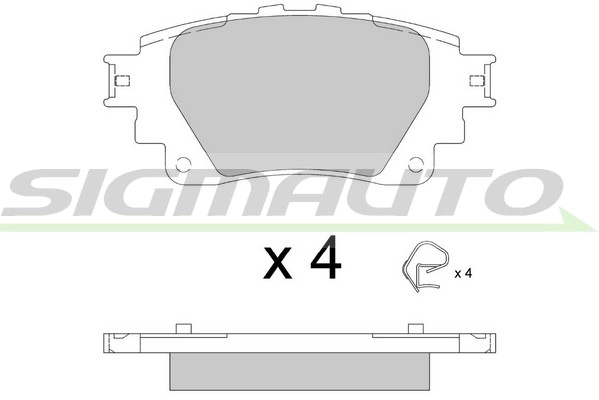 Brake Pad Set, disc brake (SPB899)