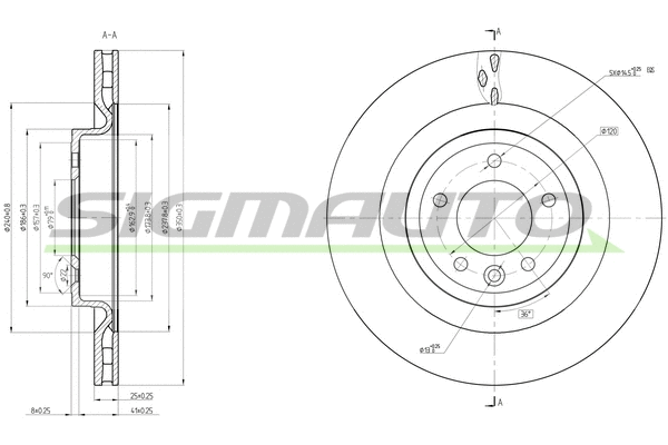 Brake Disc (DBC434V)