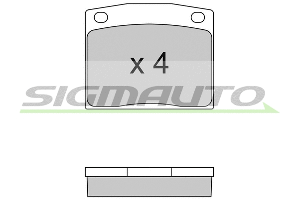 Brake Pad Set, disc brake (SPA095)