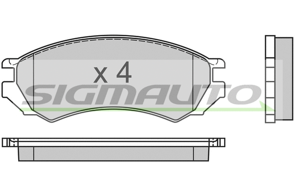 Brake Pad Set, disc brake (SPA468)