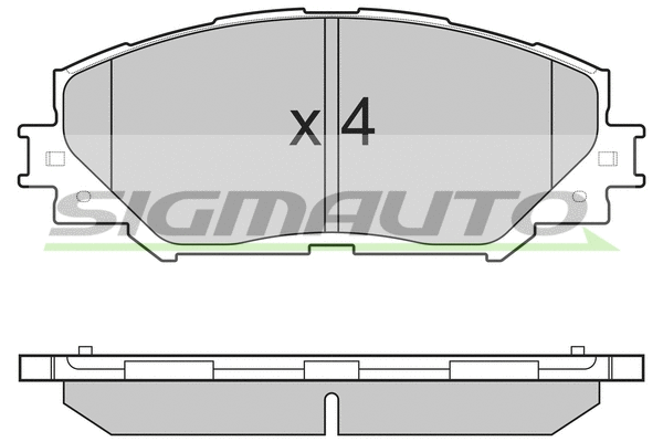 Brake Pad Set, disc brake (SPB251)