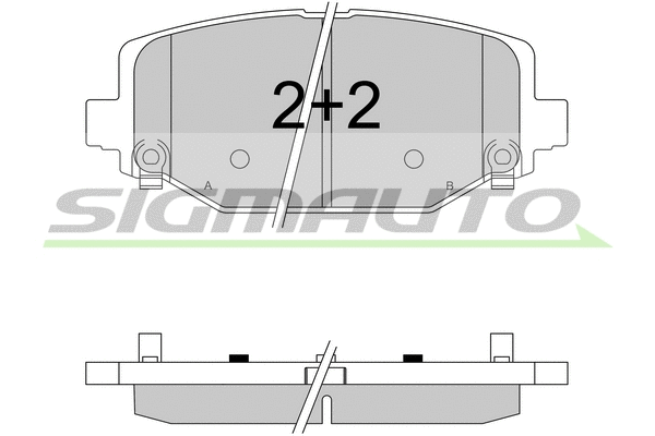 Brake Pad Set, disc brake (SPB544)