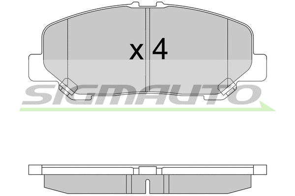 Brake Pad Set, disc brake (SPB579)