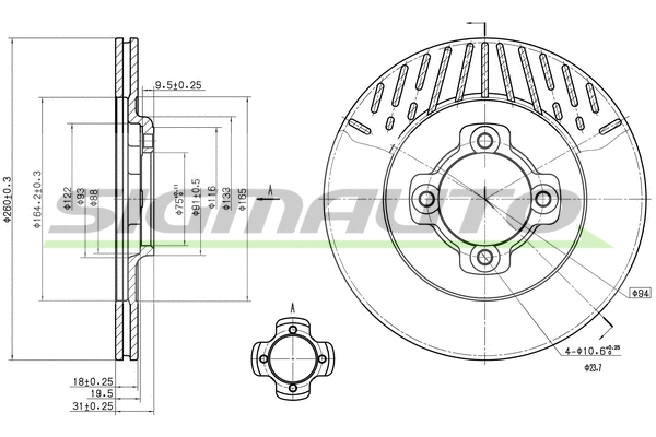 Brake Disc (DBA430V)
