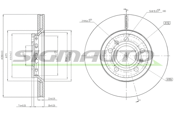 Brake Disc (DBB526V)