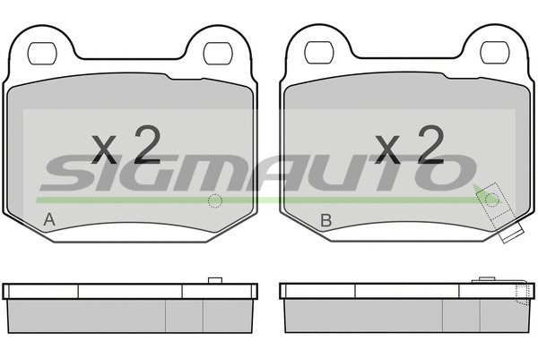 Brake Pad Set, disc brake (SPB159)