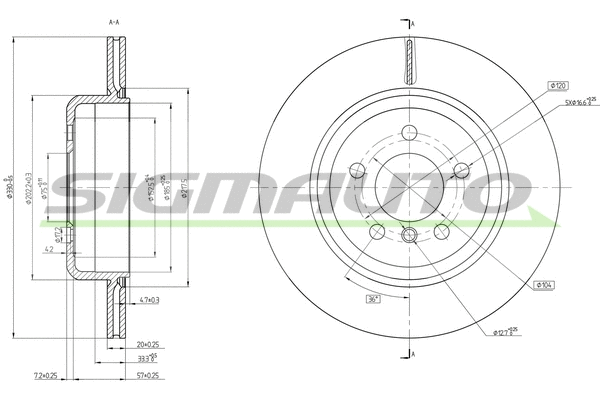 Brake Disc (DBC504V)