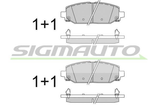 Brake Pad Set, disc brake (SPB829)