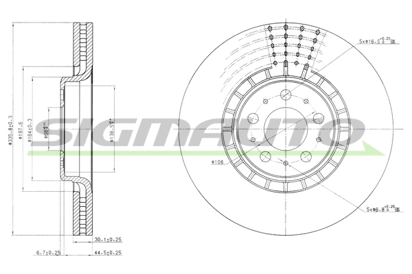 Brake Disc (DBB371V)
