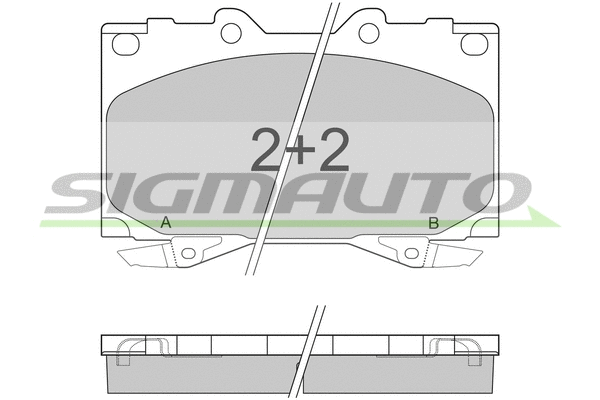 Brake Pad Set, disc brake (SPA898)