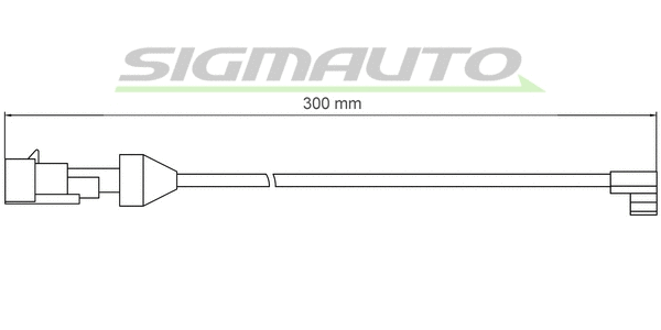 Warning Contact, brake pad wear (WI0902)